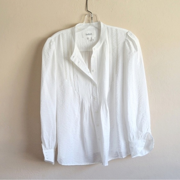 BA&SH white button up top - Picture 4 of 14